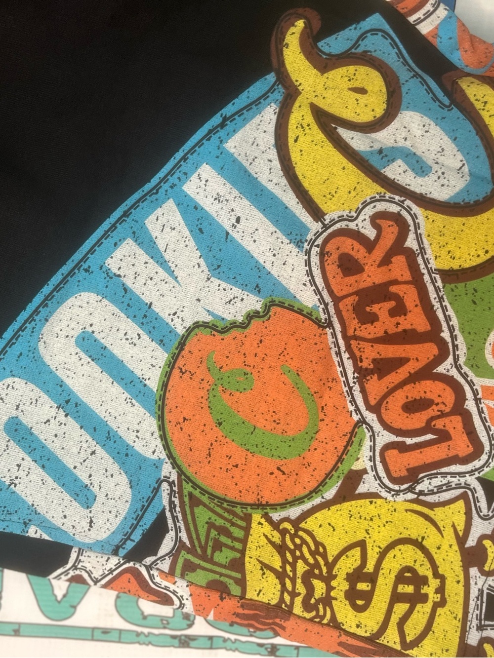 Cookies Black Graphic Tee & Shorts Set - Blue/Green/Orange Accents - Picture 7 of 7